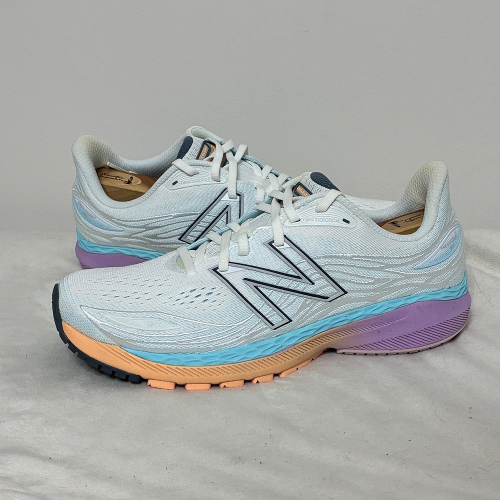 New Balance Fresh Foam 860v12 Pale Blue Light Mango W860W12 Womens 11 Wide D